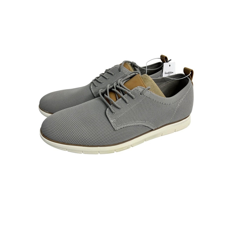 Goodfellow & Co Shoes Mens Size 11 Gray Knit‎ Oxford Casual Lace Up Sneakers